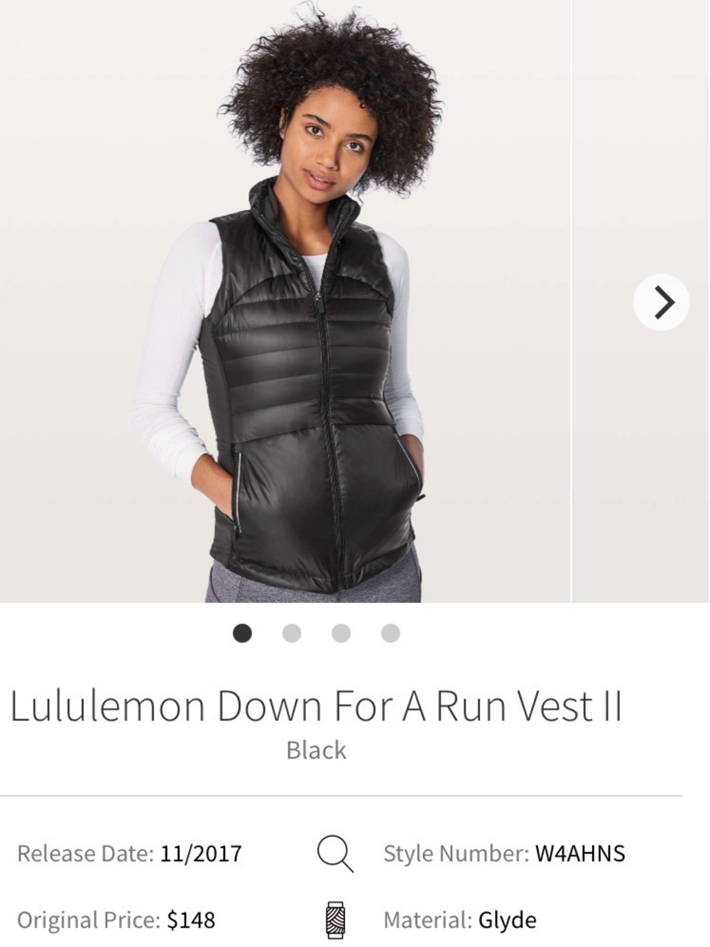 lululemon Down for a Run Vest